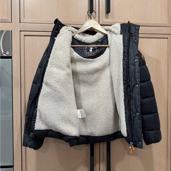 SAVE THE DUCK Dark Gray Puffer Jacket - Picture 4 of 6